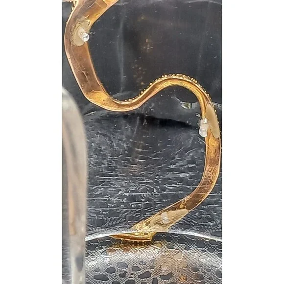 Alexis Bittar Spring/Summer 2013 Lucite Bracelet w/Golden Snake Statemen… - Picture 13 of 16